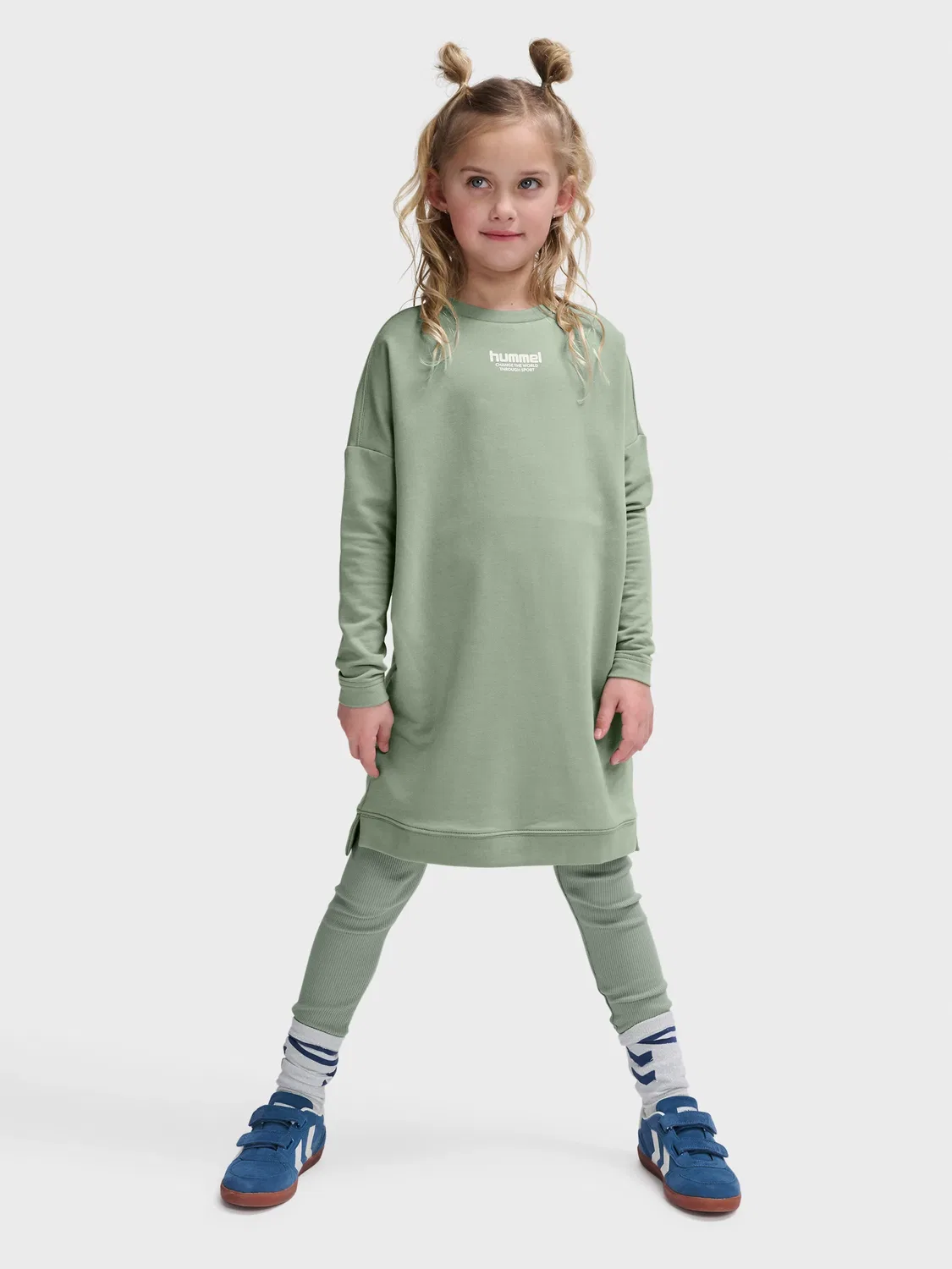 Платье с длинным рукавом Hummel, лилипад
