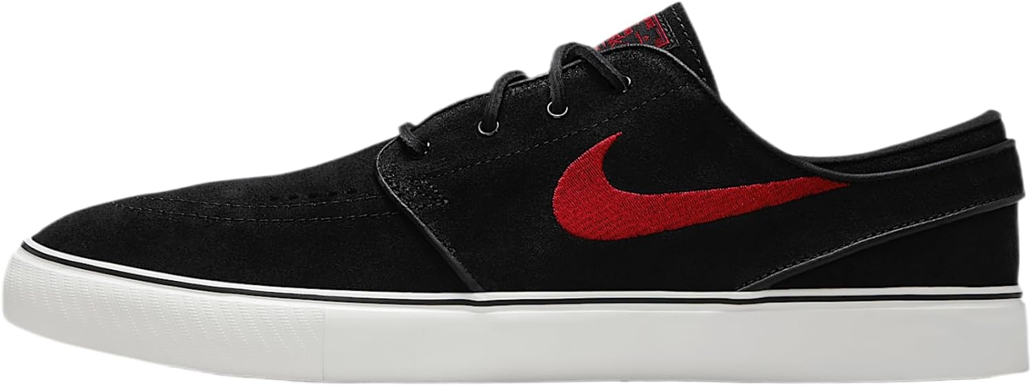 

Черные кроссовки Nike SB Janoski+ с резиновой подошвой, Black/Black/Summit White/University Red
