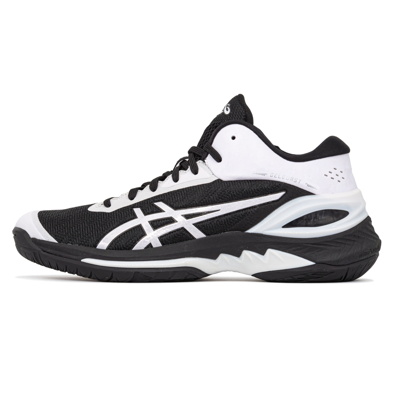 

ASICS Баскетбольные кроссовки Gel Burst 28 Shock Absorbers, противоскользящие, износостойкие, среднего размера, мужские, черно-белые