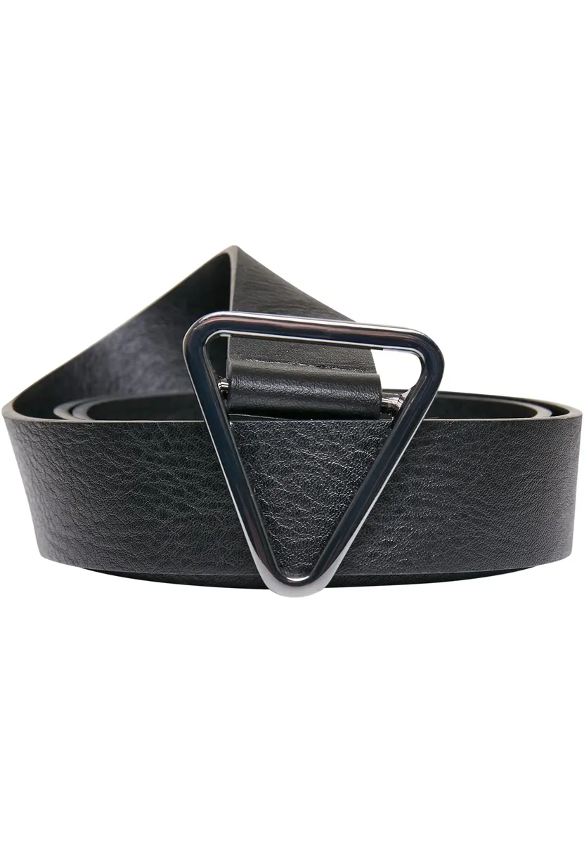 

Поясной ремень URBAN CLASSICS " Urban Classics Unisex Synthetic Leather Triangle Buckle Belt", черный