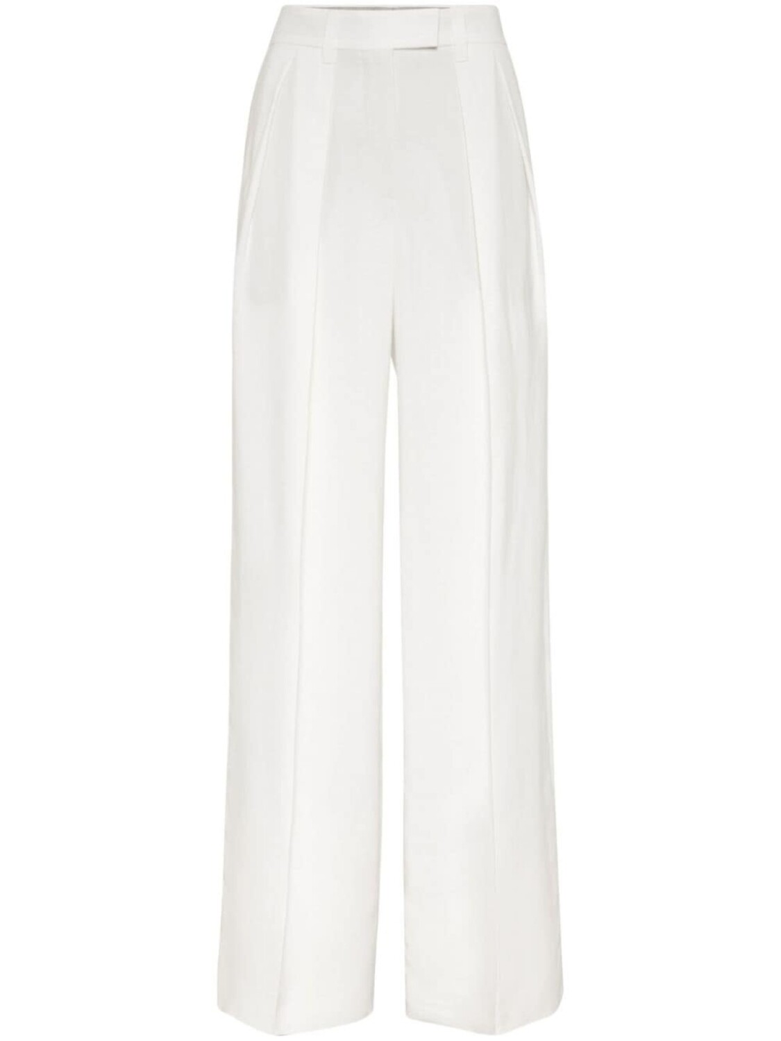 

Brunello Cucinelli широкие брюки строгого кроя, белый
