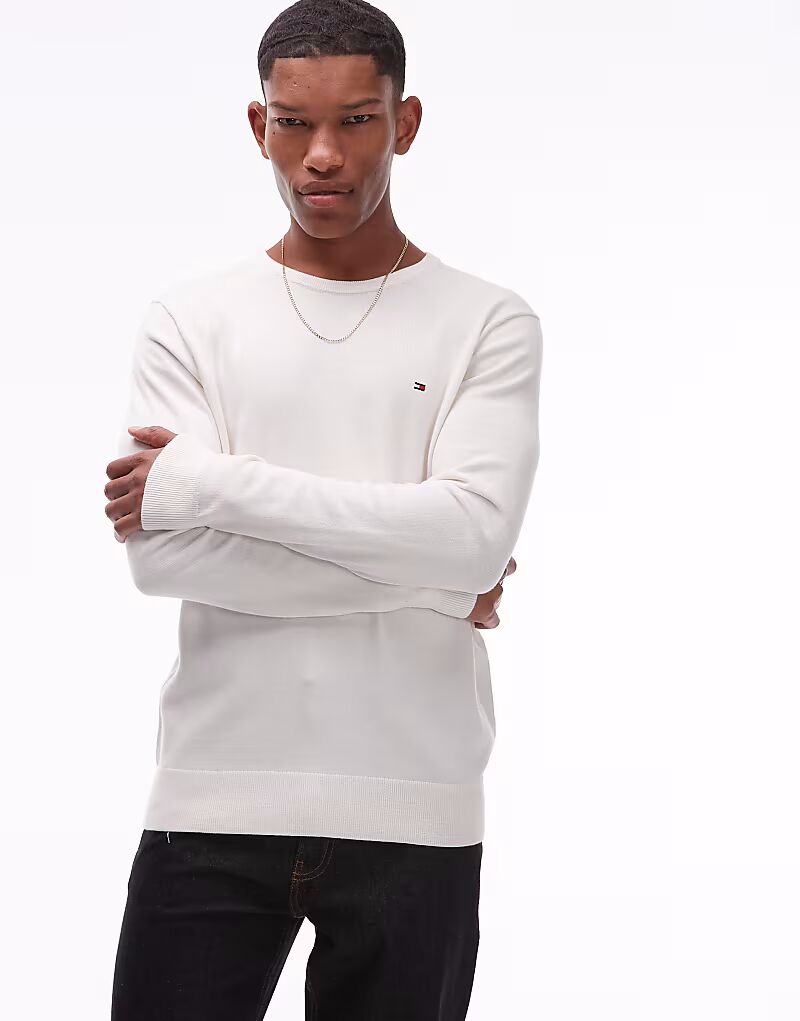 

Джемпер с логотипом Tommy Hilfiger белого цвета