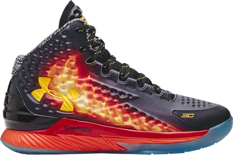 

Кроссовки Curry 1 Retro 'Curry Jam', черный