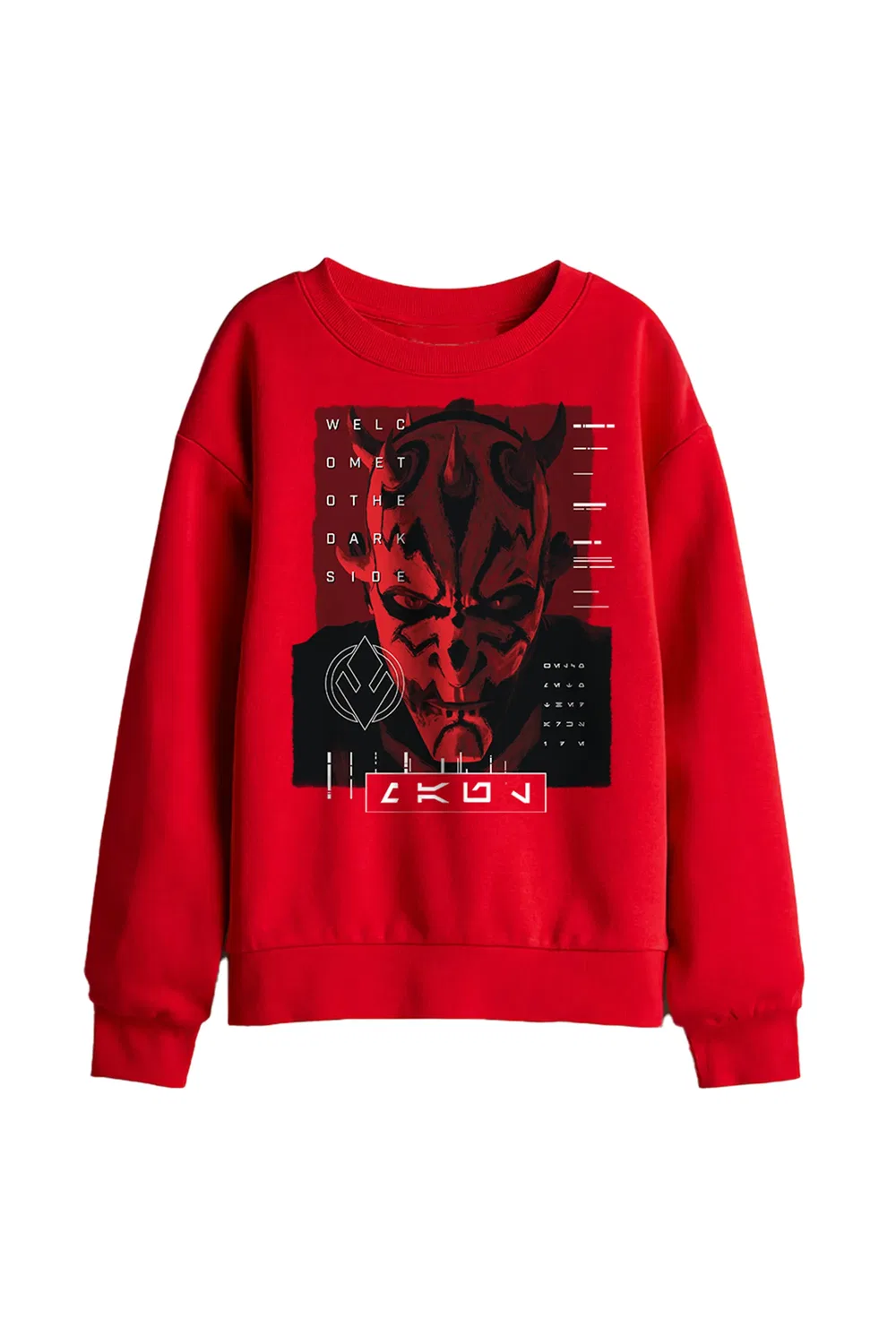 Детский свитшот с принтом Maul Shadow Lord Star Wars, красный