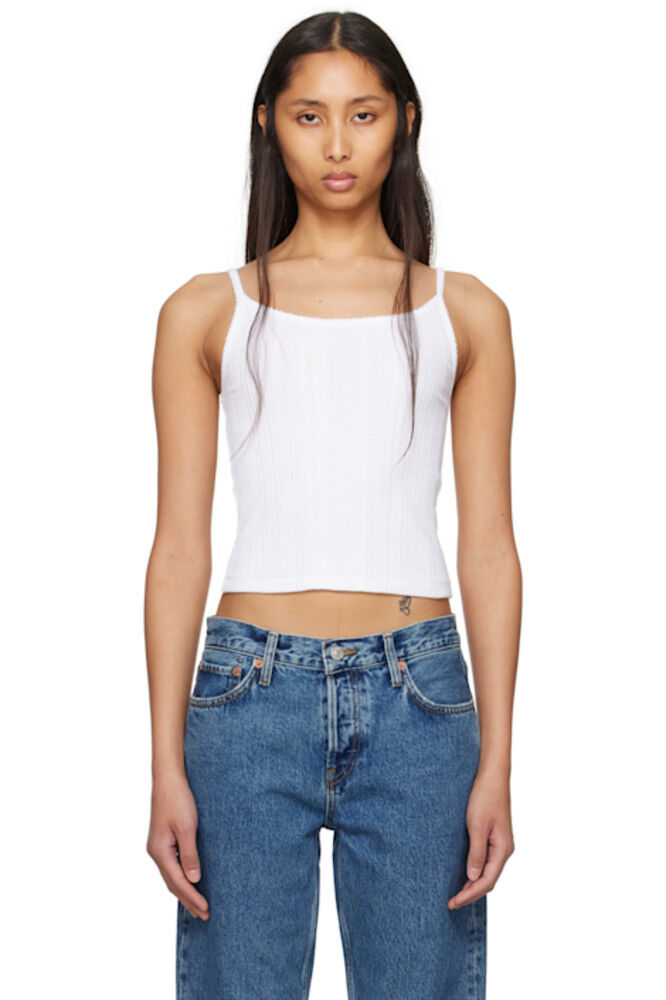 

Белая рубашка Hanes Edition Varigated Jolie Camisole Re/Done