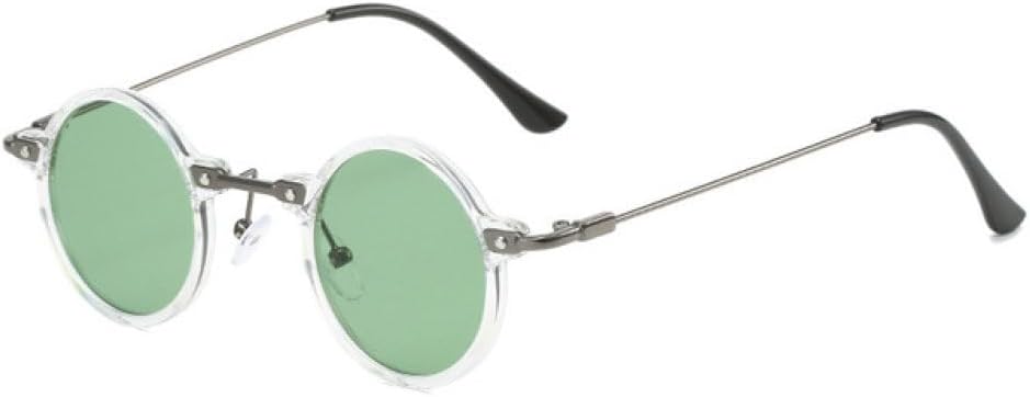 

Ретро-стимпанк, маленькие круглые мужские хип-хоп солнцезащитные очки, модные женские очки с прозрачными линзами цвета океана, защита от УФ-излучения UV400 generic, C1-31612