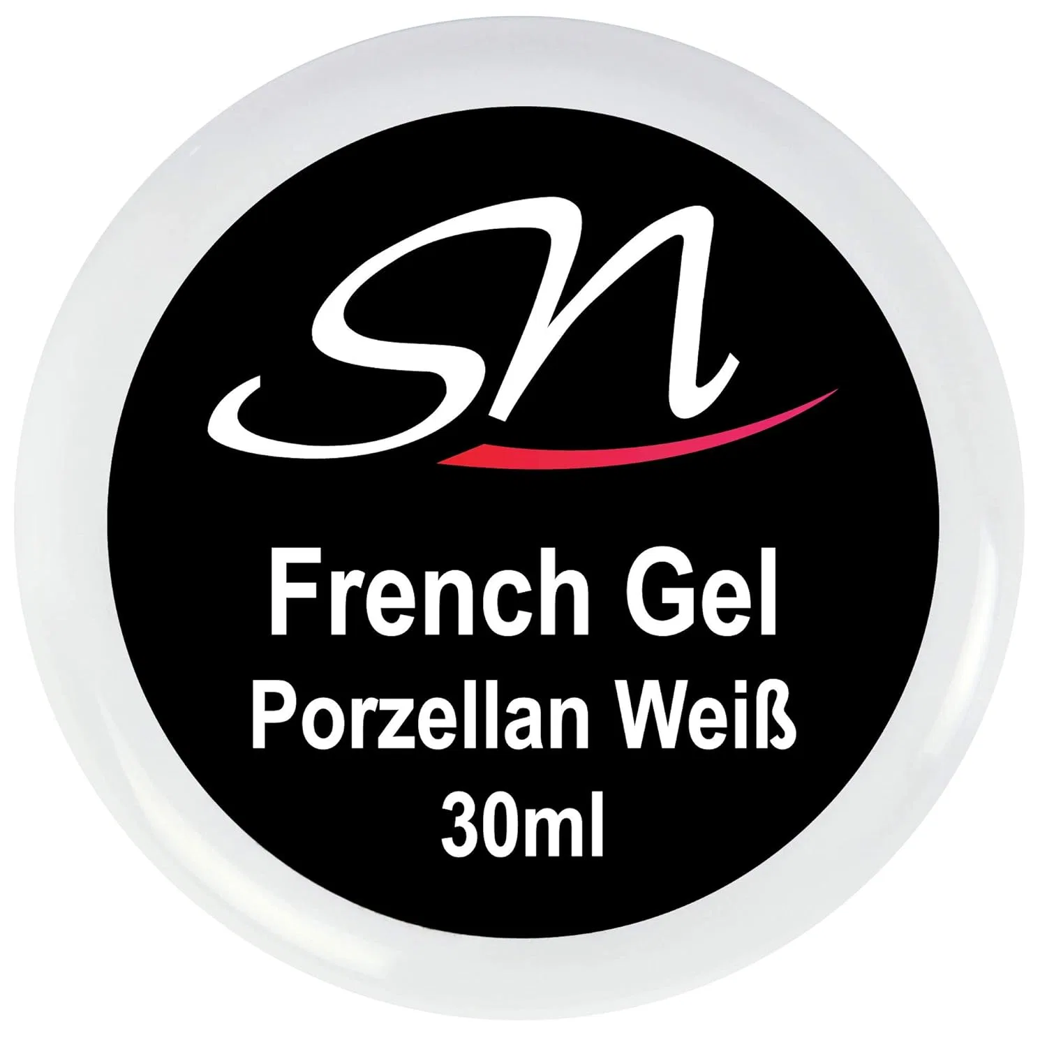 Молочно-белый фарфоровый френч-гель SN Porcelain для ногтей, 30 мл Sn Nageldesign