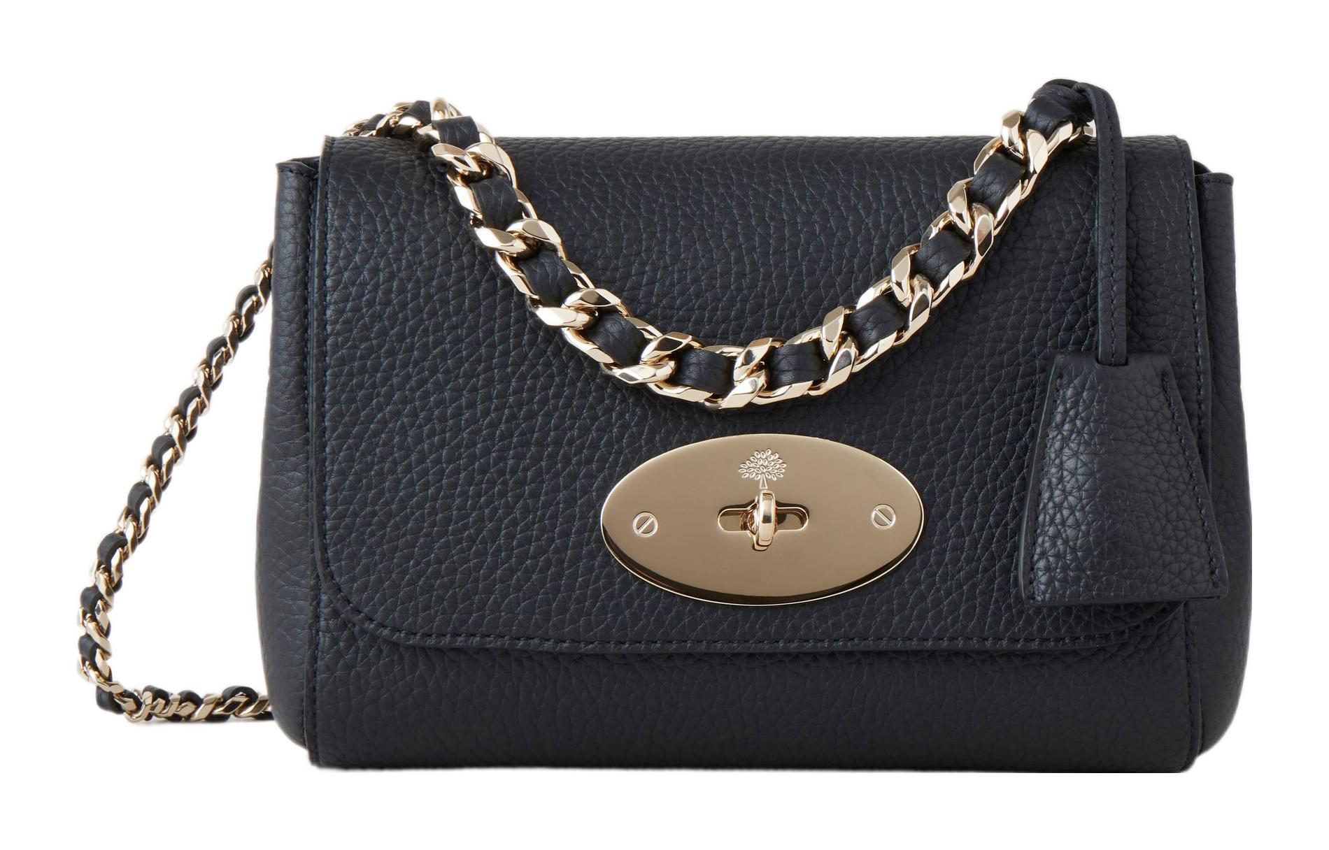 

Mulberry Кожаная сумка Лили через плечо женская черная