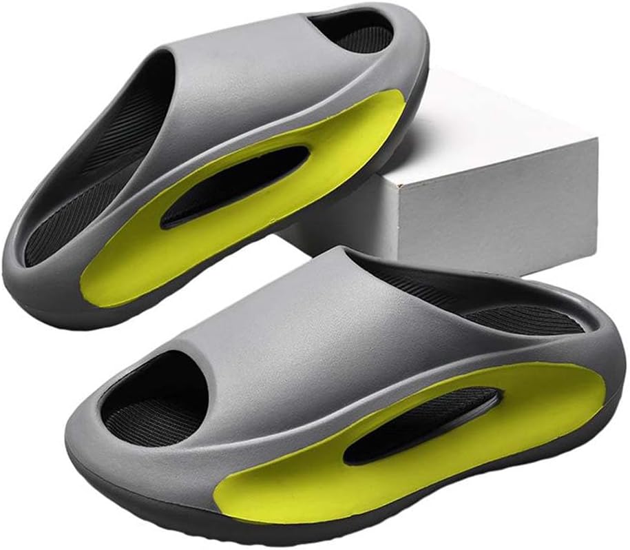 

Мужские тапочки-подушки, Нескользящие шлепанцы для душа, Ванные тапочки, Модные спортивные и повседневные пляжные шлепанцы, Тапочки с толстой подошвой (Размер: EU 40/41, Цвет: белый) Yczhd