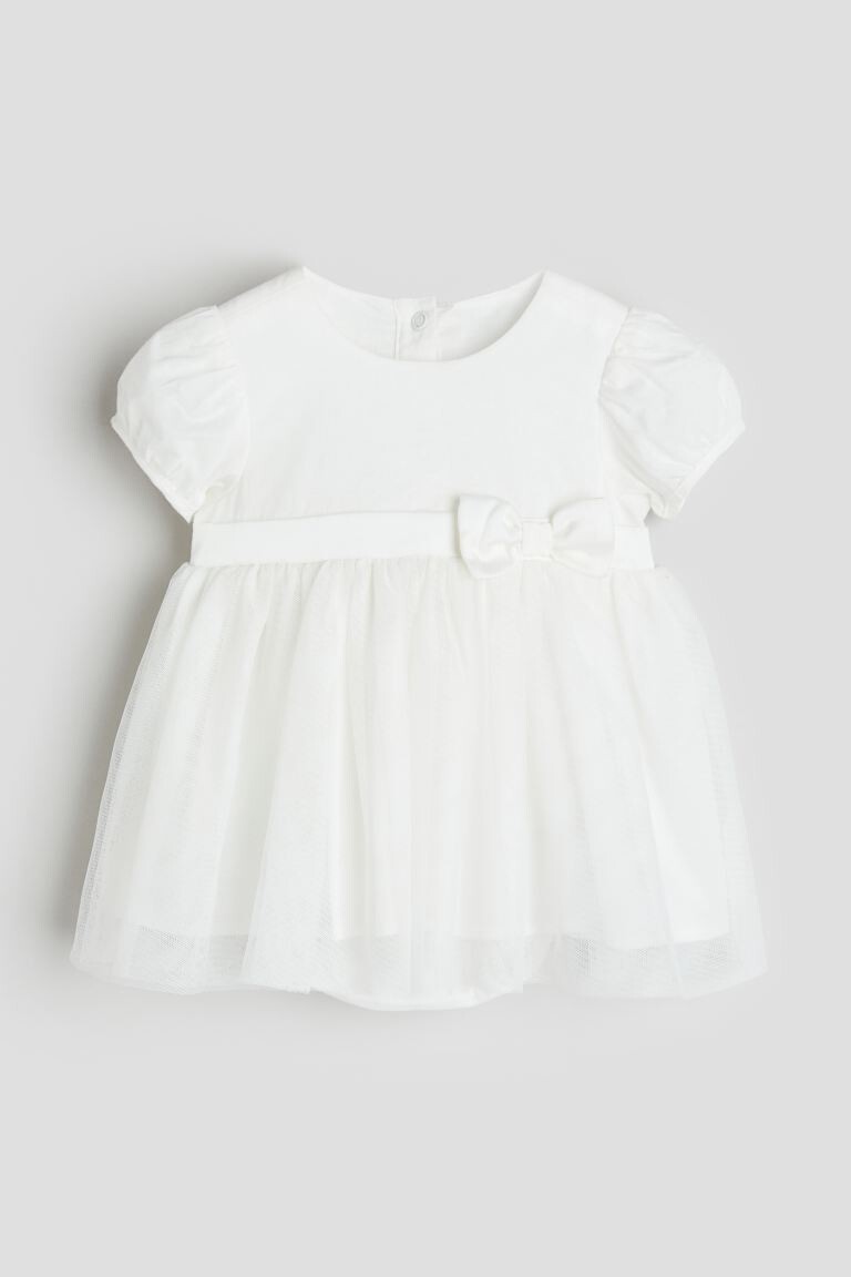 

Платье-Боди с тюлевой юбкой H&M, белый