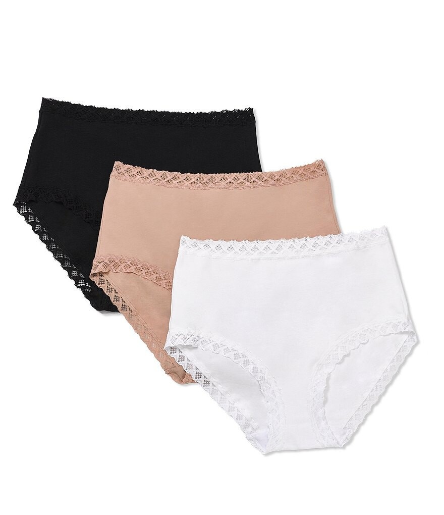 

Хлопковые трусики Natori Bliss Pima, 3 шт., мультиколор