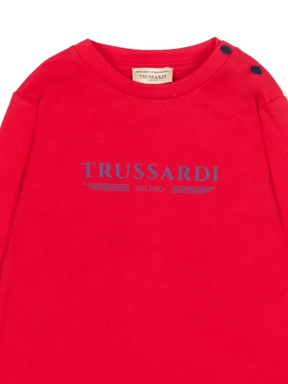 Футболка с длинными рукавами и логотипом Trussardi Junior, красный — фото 3