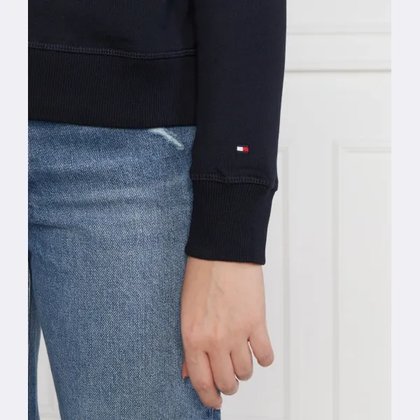 Толстовка обычного кроя с нашивкой Tommy Hilfiger, синий — фото 4