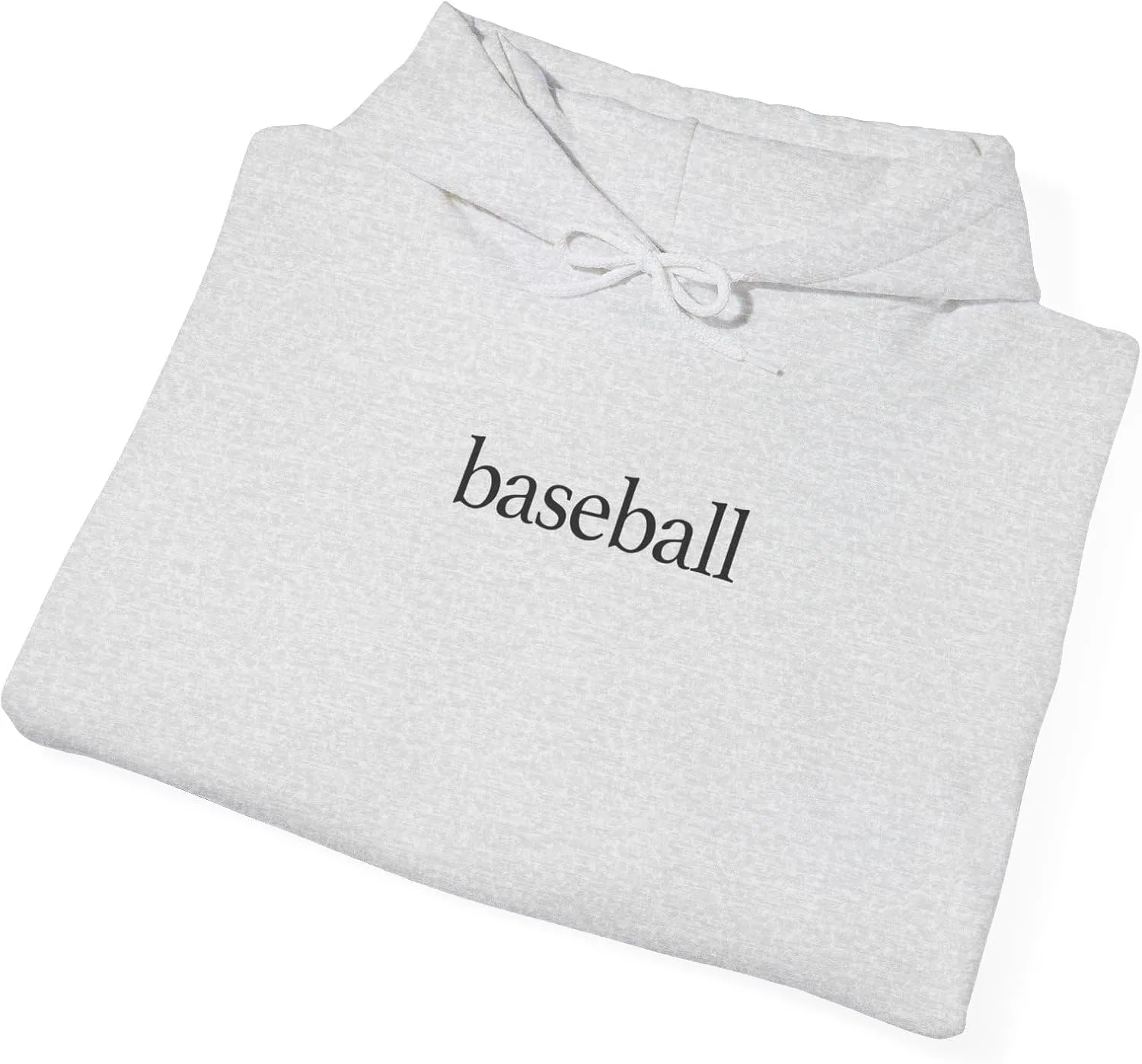 Худи-свитшот с принтом Baseball, утепленный, однополый, цвет Ash — фото 3