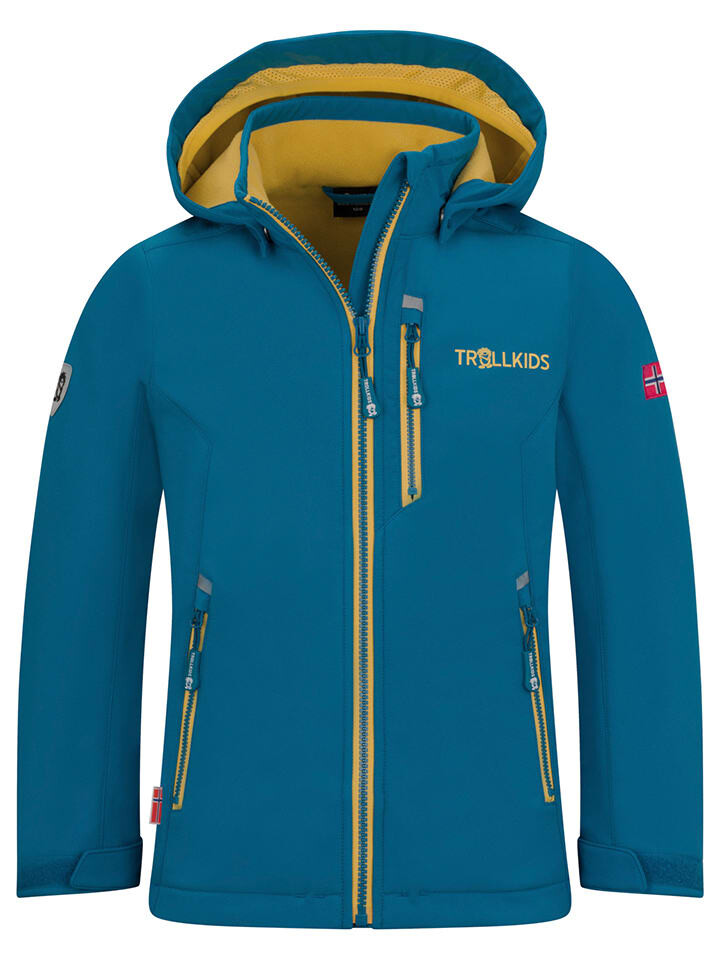 

Куртка софтшелл Trollkids Balestrand, синий