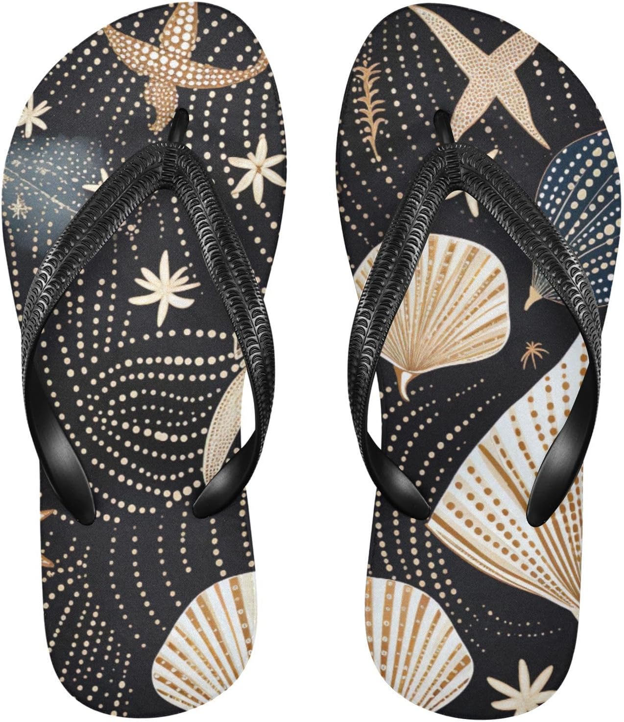 

Пляжные летние повседневные сандалии в виде ракушек, морских звезд и цветов для женщин и мужчин, размер XS Kfbe, Seashell