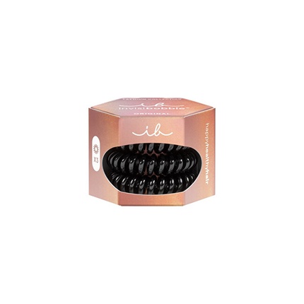 

Оригинальная резинка для волос премиум-класса True Black, 3 шт Invisibobble