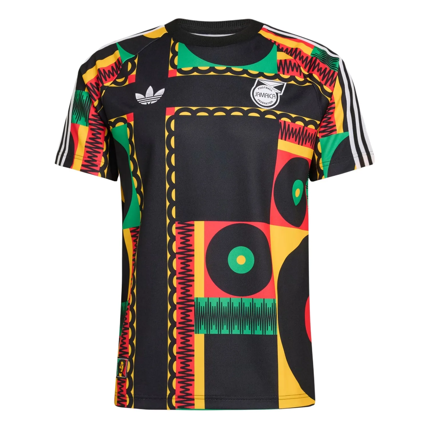 Футболка Bob Marley Jamaica Adidas Originals, мультиколор