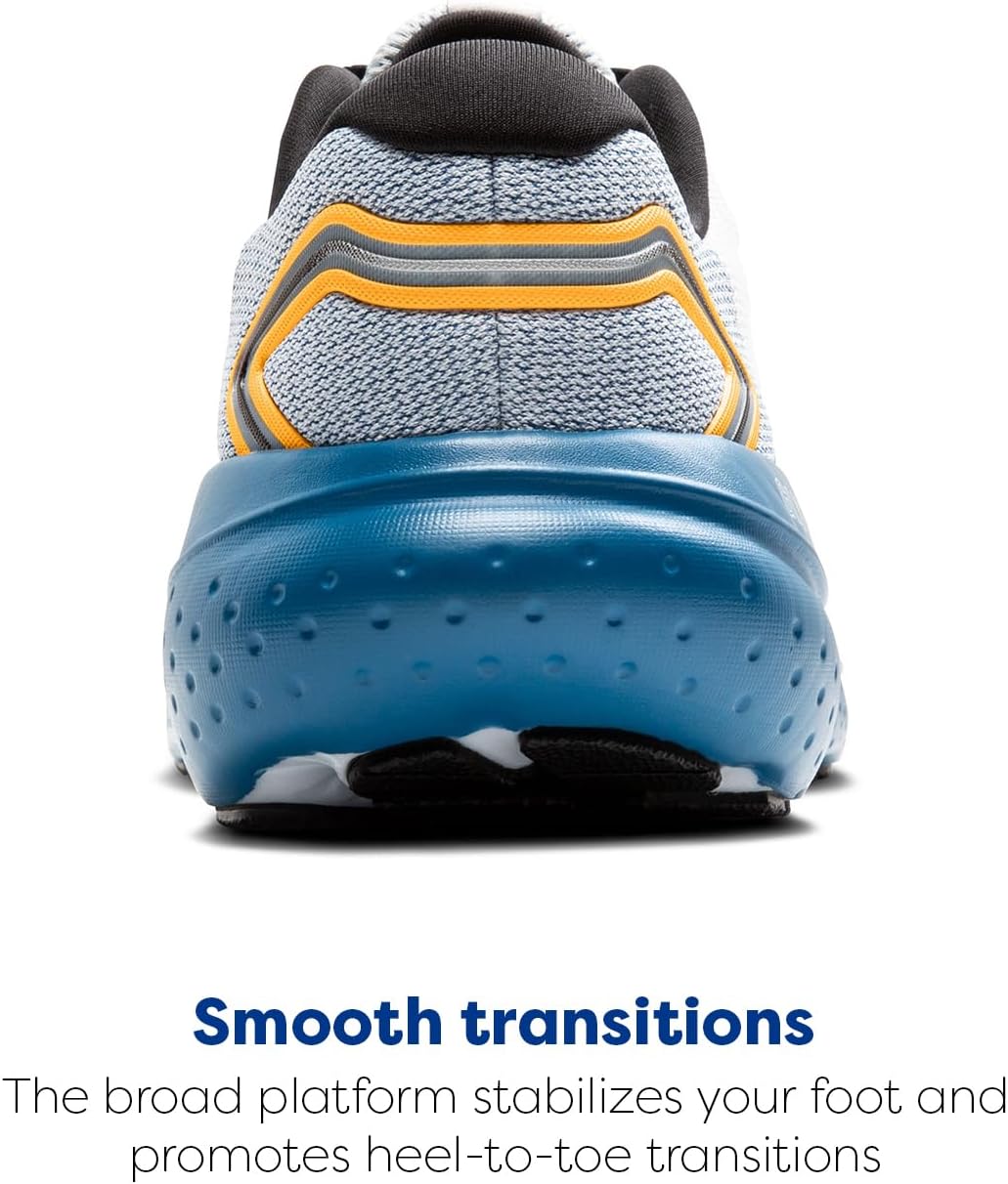Мужские кроссовки Brooks Glycerin 21 Neutral для бега, белый/оранжевый — фото 3