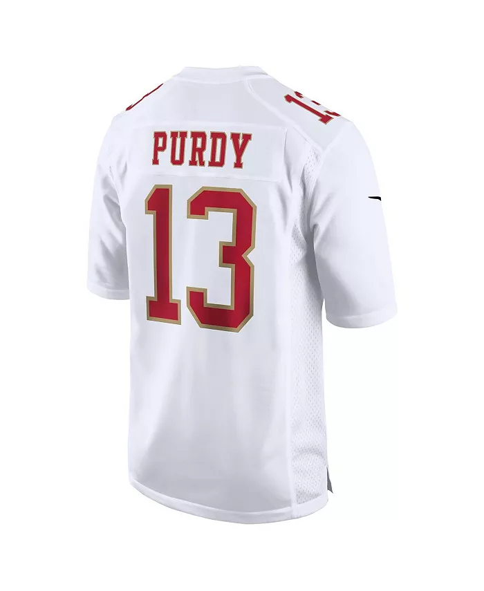 Мужская модная игровая футболка Brock Purdy Tundra White San Francisco 49ers Nike — фото 3