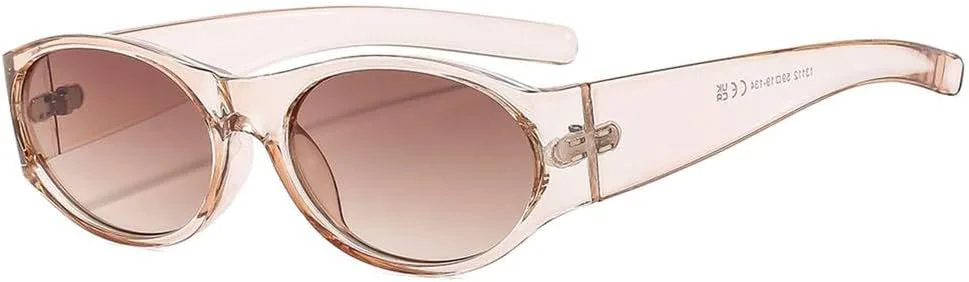 

Ретро-солнцезащитные очки в маленькой овальной оправе для женщин, модные черные солнцезащитные очки для мужчин, очки с защитой от УФ-излучения UV400 KTUCN, C6