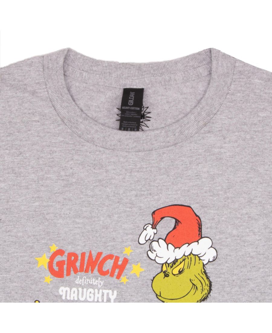 Детская рождественская футболка с длинным рукавом The Grinch, Gray — фото 2