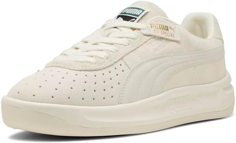 Мужские кроссовки PUMA Gv Special из замши на шнуровке, повседневные - белые — фото 2