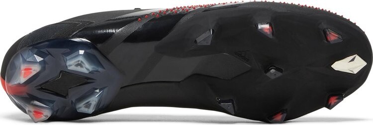 Кроссовки Prada x Predator Accuracy Lux.1 L FG 'Black Solar Red', черный — фото 4