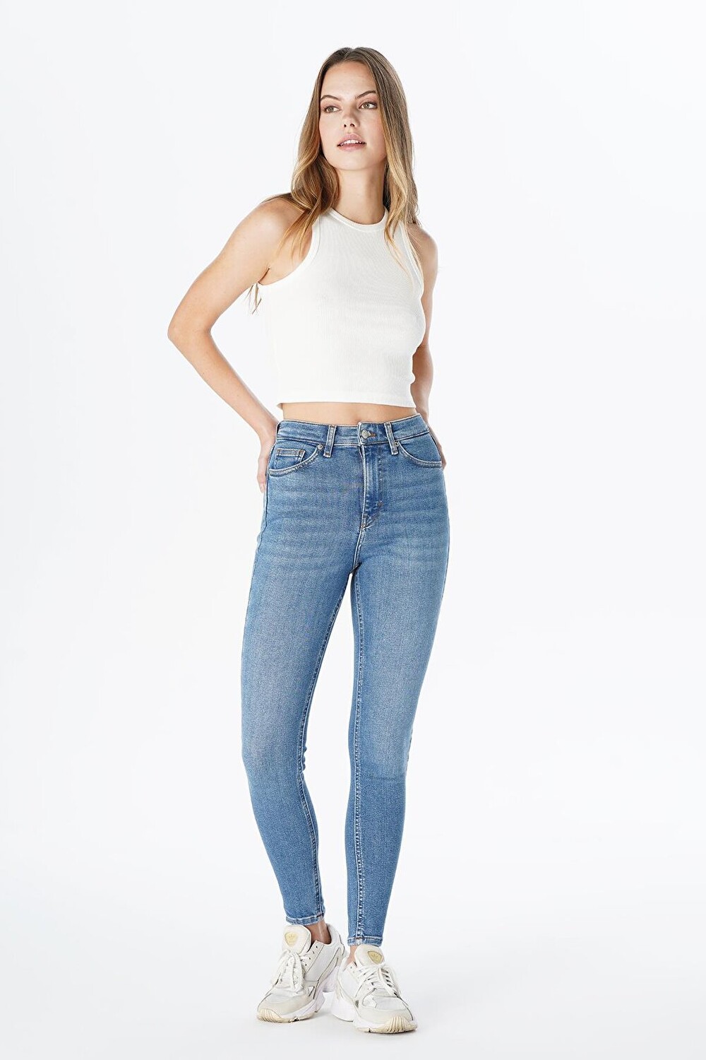 

Голубые джинсовые брюки скинни с высокой талией и молнией Judy C 4521-163 CROSS JEANS, Синий, Голубые джинсовые брюки скинни с высокой талией и молнией Judy C 4521-163 CROSS JEANS