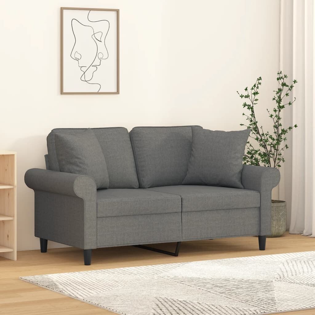 

The Living Store Подушки декоративные 2 шт Тёмно-серый 40х40 см.