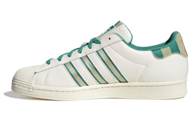 

Adidas originals Superstar Обувь для скейтбординга унисекс, White/Green