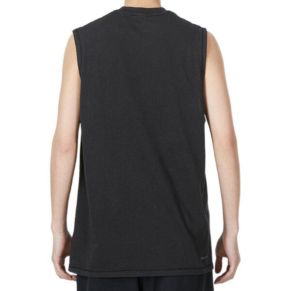 Майка Air Jordan Casual Breathable Running Solid Color Sports Basketball Breathable Vest Black, черный — фото 4