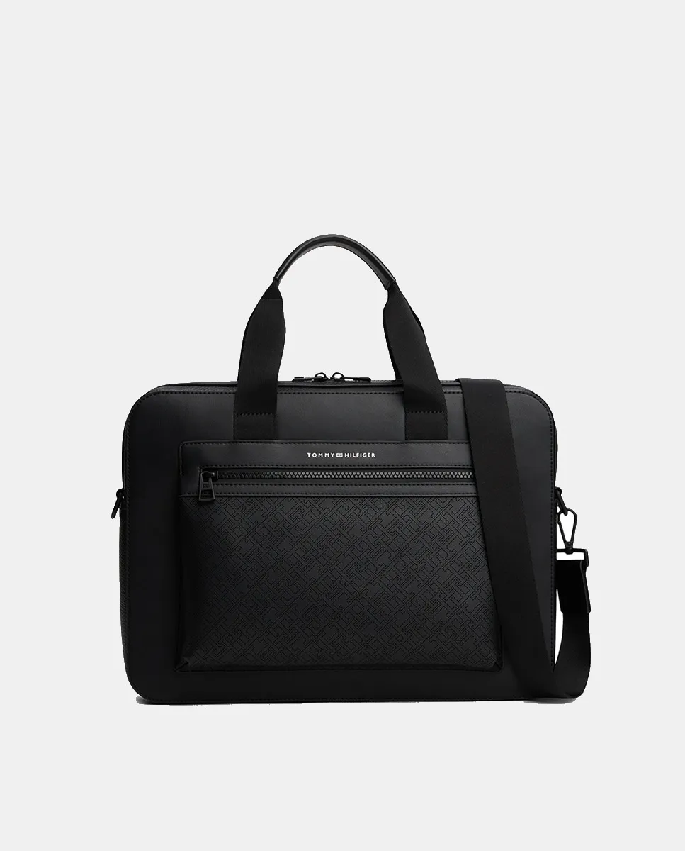 

Сумка для ноутбука TH Monogram черного цвета Tommy Hilfiger