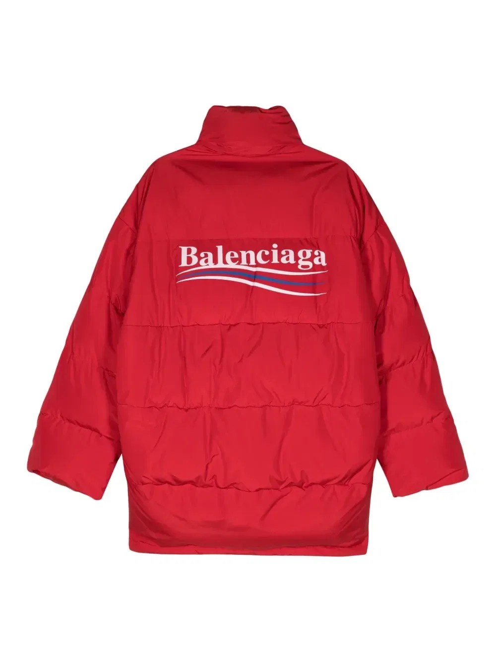 Пуховик Political Campaign BALENCIAGA, красный — фото 2