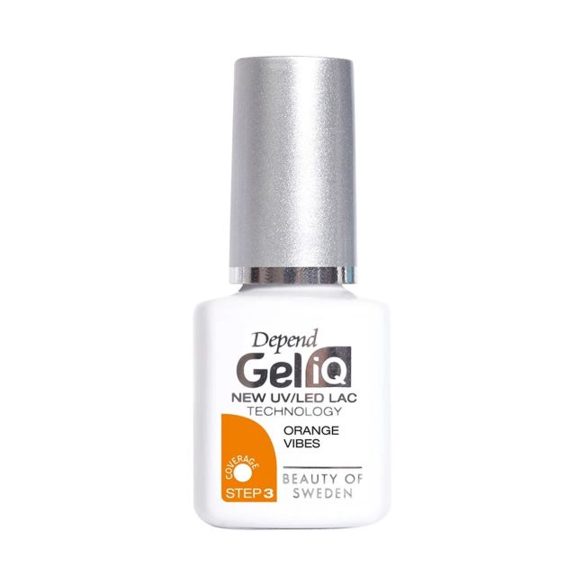 

Гель-Лак для ногтей Gel iq uv/led Depend, цвет orange vibes, 5 мл