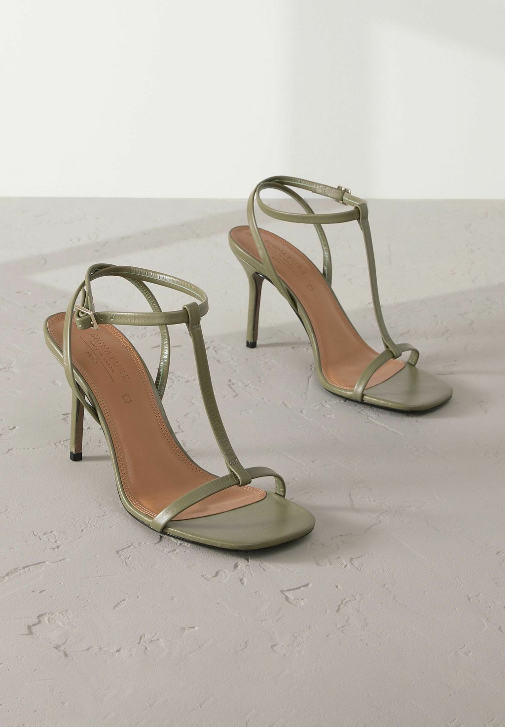 Сандалии REGULAR FIT - SIGNATURE STRAP - High heeled sandals Next, зеленый — фото 4