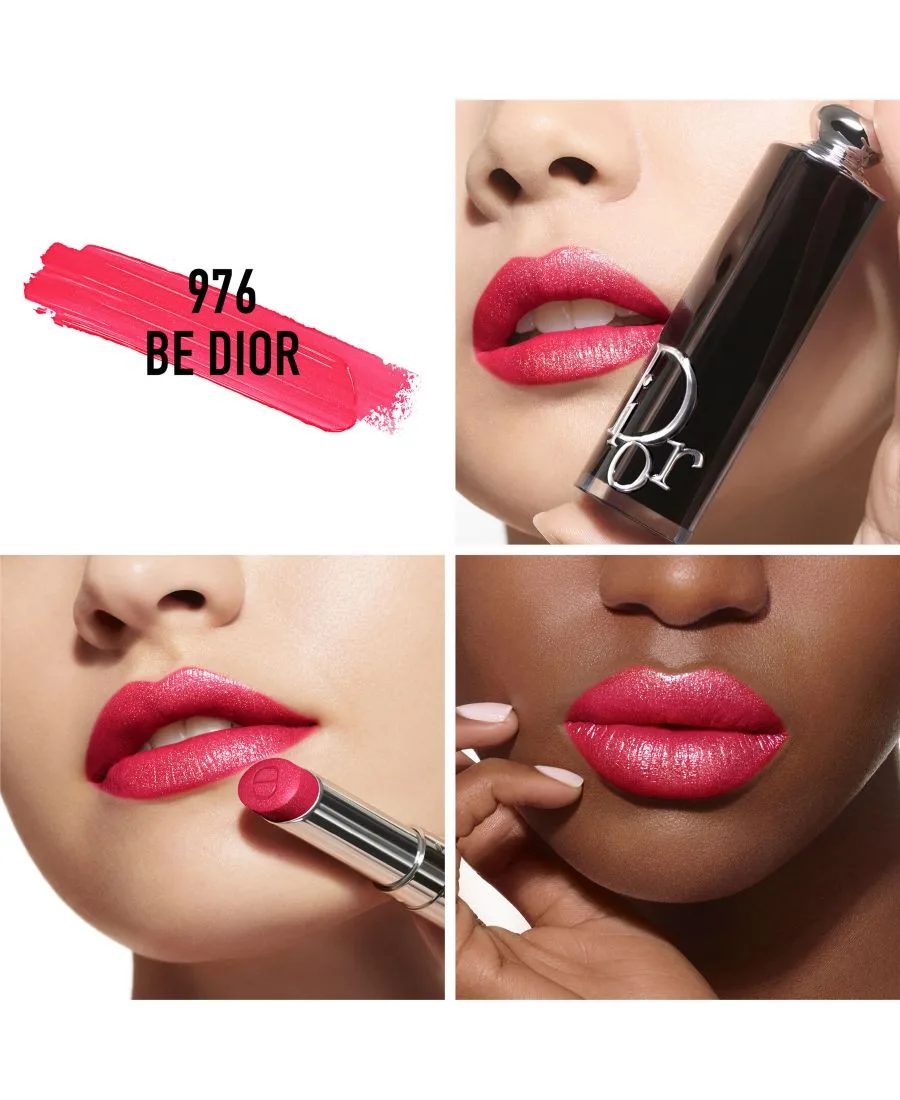 Коллекция многоразовых блестящих помад Addict DIOR, 976 be dior (a bright розовый) — фото 3