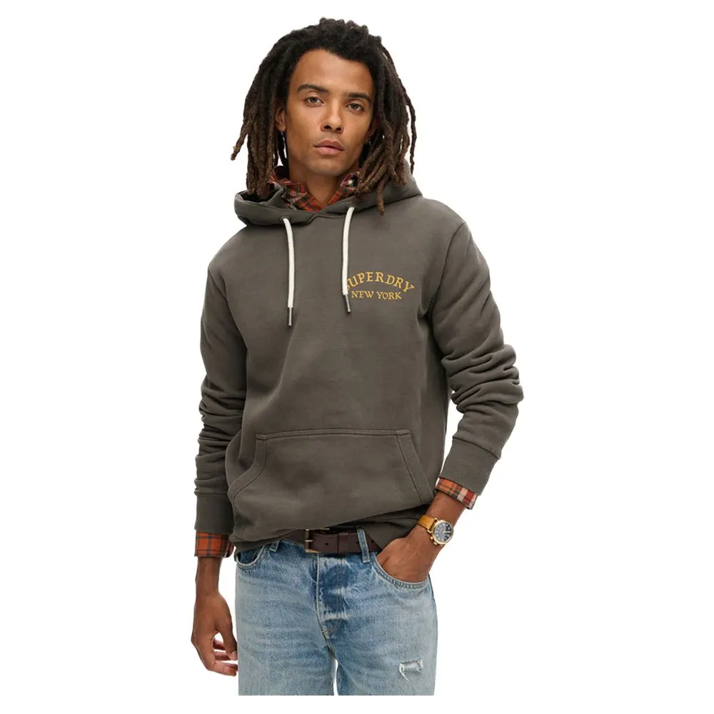 

Худи Superdry Tattoo Back, серый