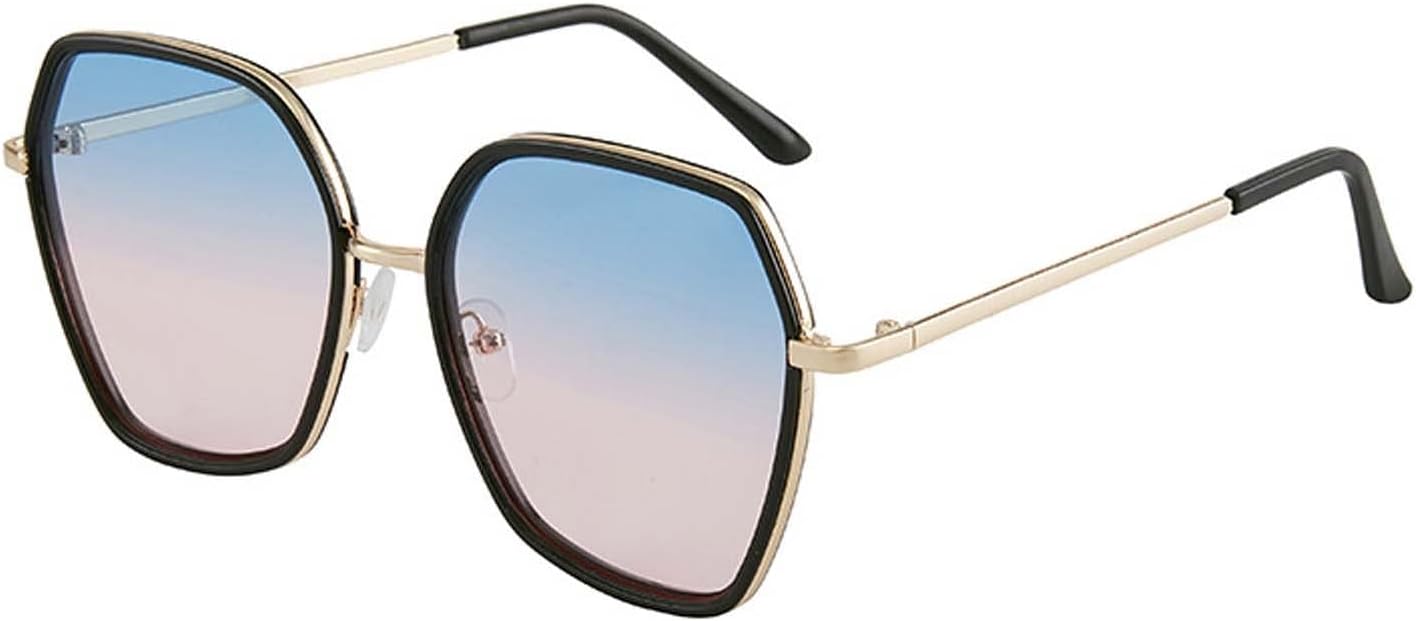 

Солнцезащитные очки XINXIN в многоугольной металлической оправе для мужчин и женщин, для отдыха, уличной фотосъемки, с зеркальными линзами (Цвет: D, Размер: Средний), D