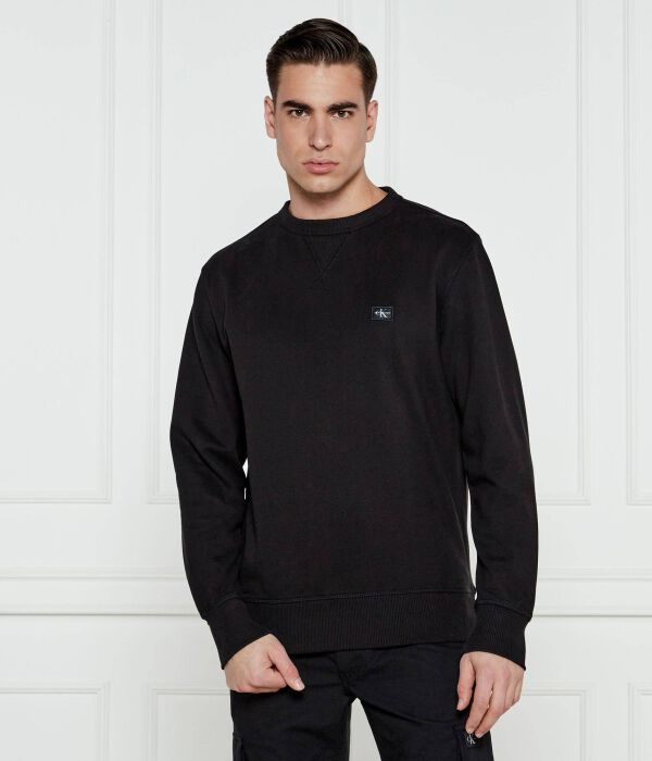 

Толстовка мужская Calvin Klein Jeans хлопковая с монограммой, черный