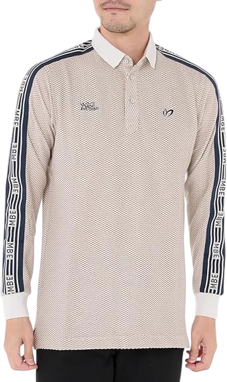 

Мужская рубашка-поло с длинным рукавом Master Bunny Edition (дышащий жаккард) / для гольфа / 758-4261001, бежевый