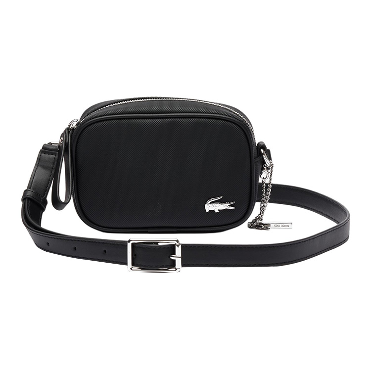 

LACOSTE Полиэстеровая наплечная сумка с покрытием, Black
