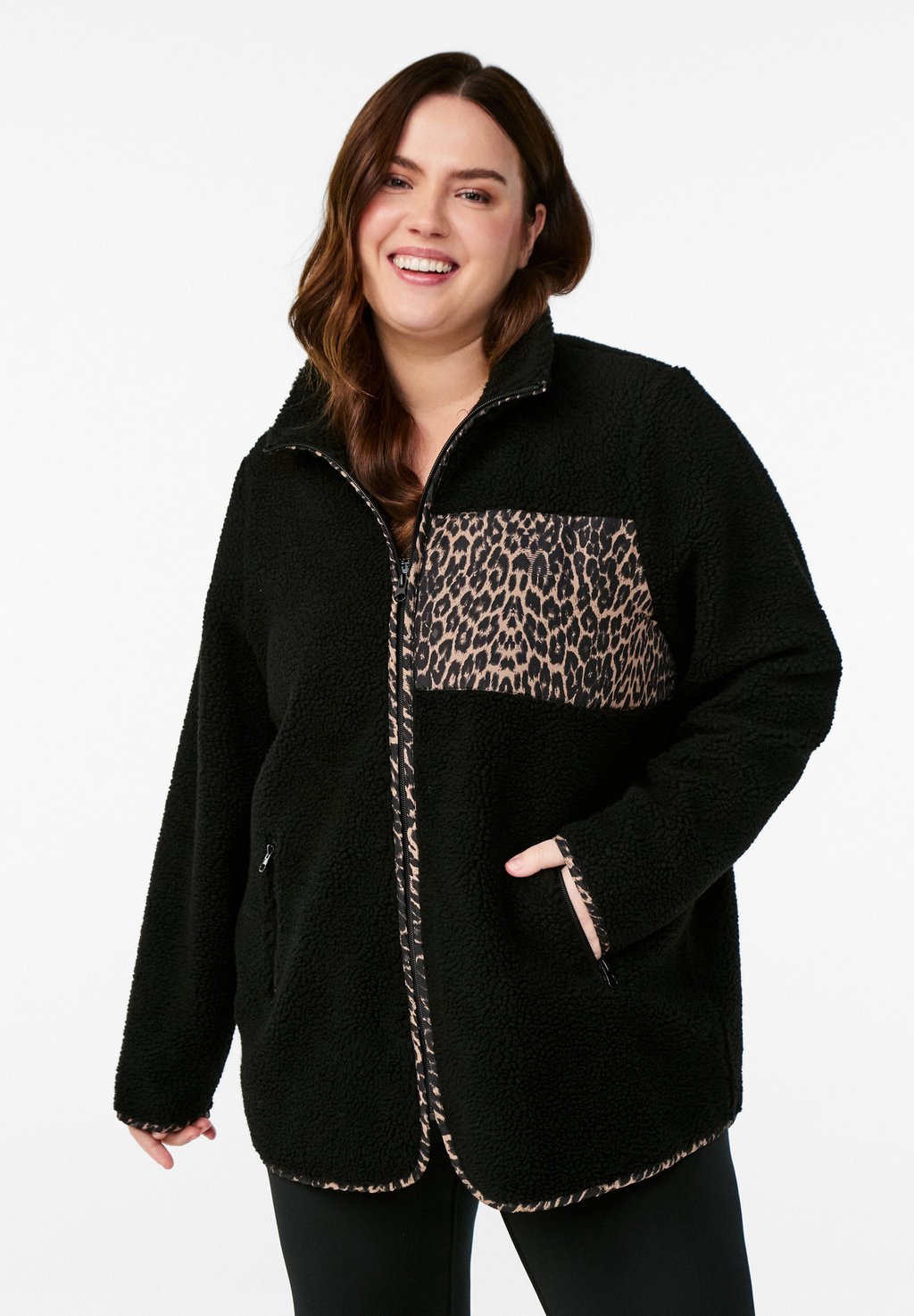

Зимнее пальто LEOPARD Active by Zizzi, черный