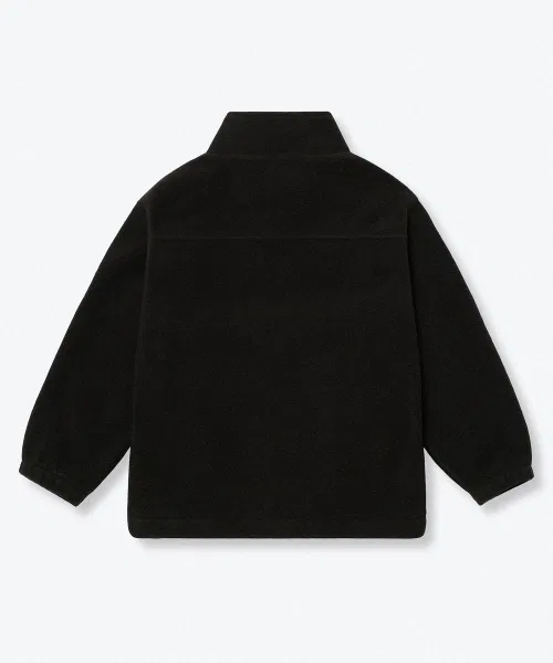 Куртка-оверсайз Polar Fleece High Neck Jacket MUSINSA STANDARD KIDS черная — фото 4