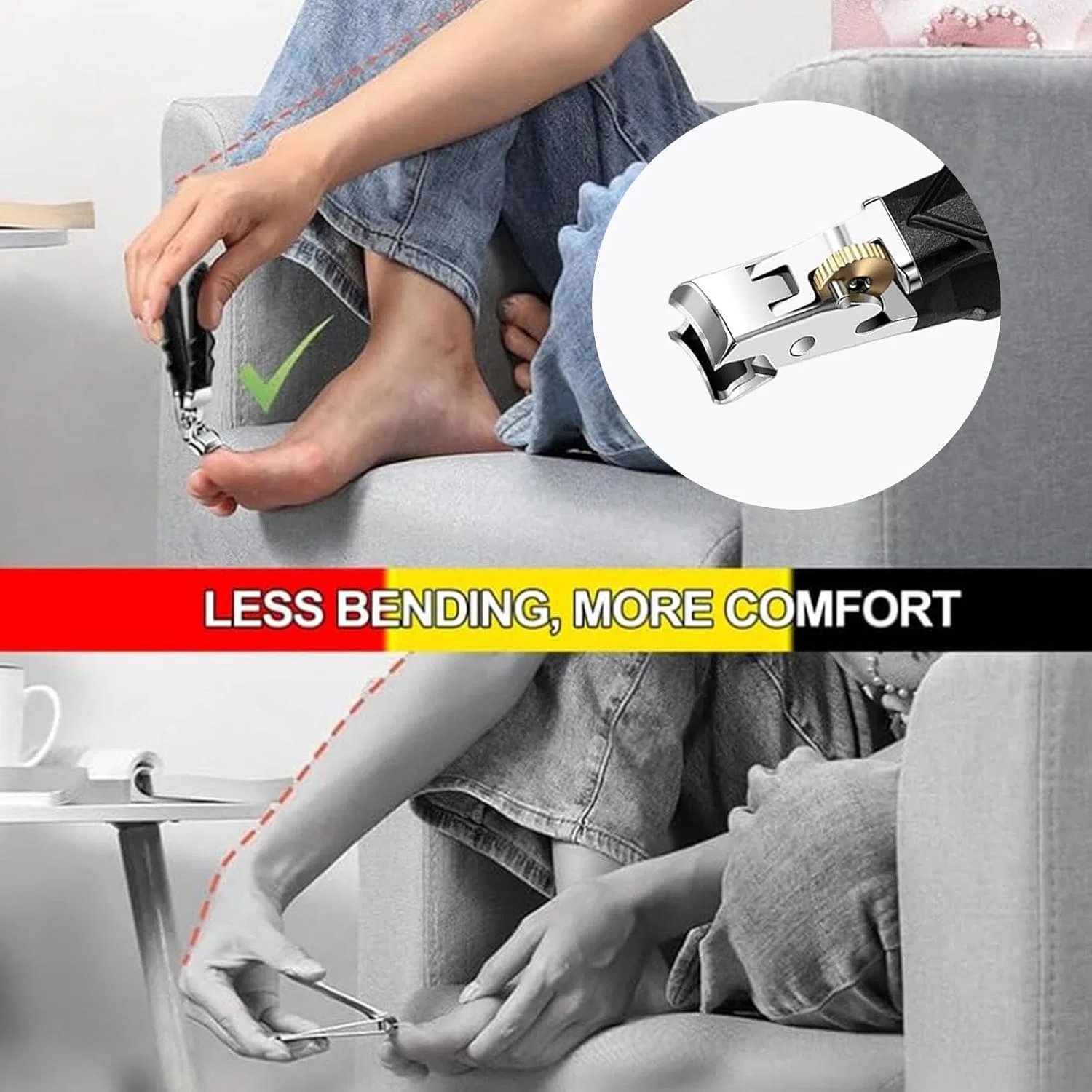 Кусачки для ногтей Solymody Orthoclip с широким раскрытием Generisch, Flat And Oblique — фото 3
