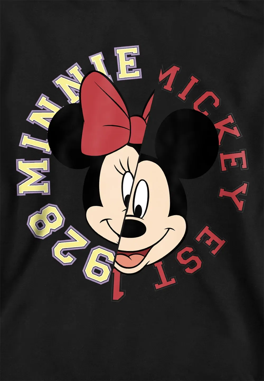 Детская худи Disney Collegiate, черный, черный — фото 2