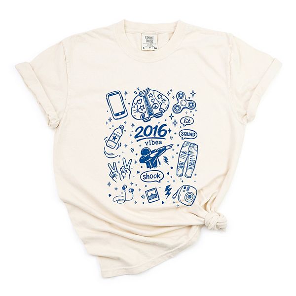 

Футболка с принтом в стиле коллажа 2016 vibes sketched Simply Sage Market, Ivory