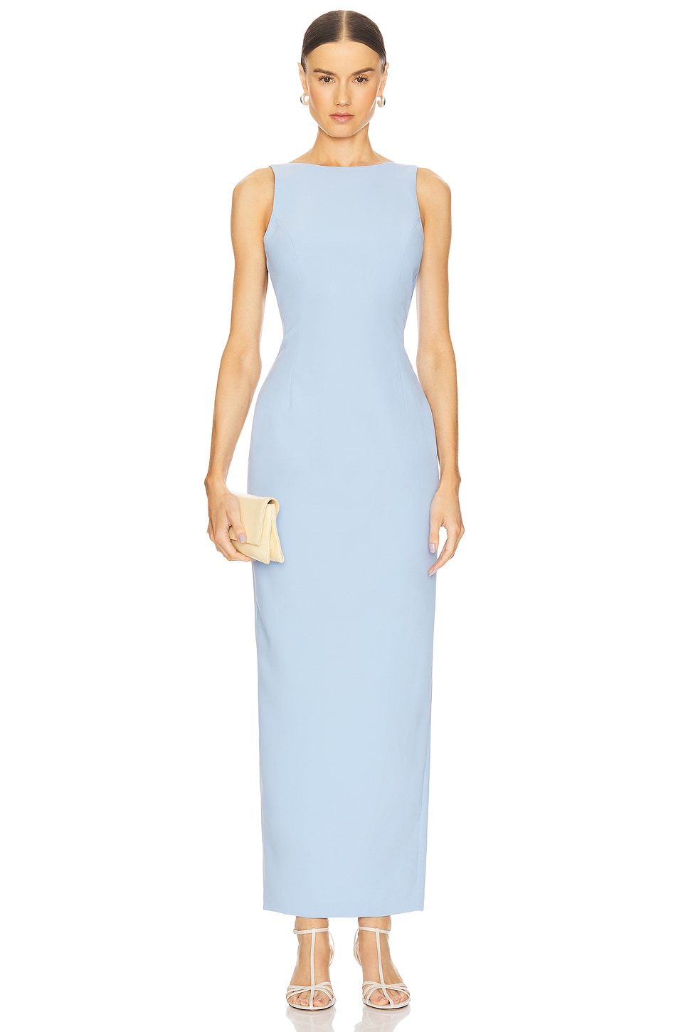 

Длинное платье Marbella от Amanda Uprichard, baby blue