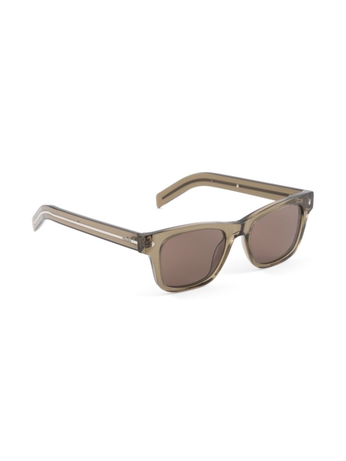 Солнцезащитные очки Prada Eyewear в квадратной оправе, нейтральный — фото 2