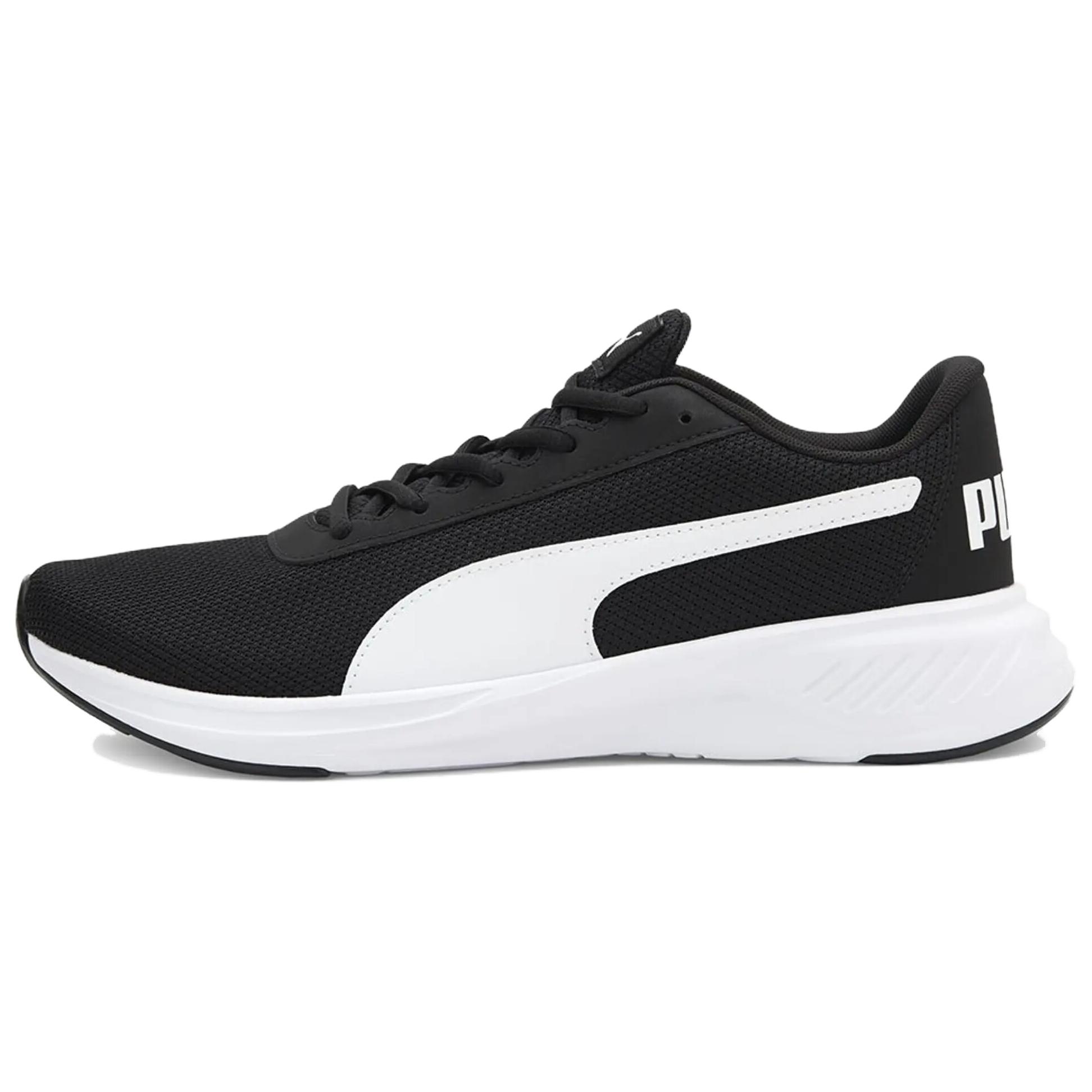 

PUMA Кроссовки для бега Night Runner V2 с антискользящим покрытием, износостойкие, мужские, черно-белые